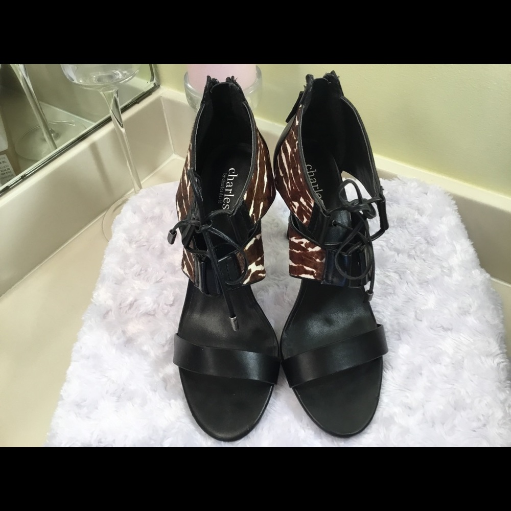 Charles by Charles David zebra print sandals